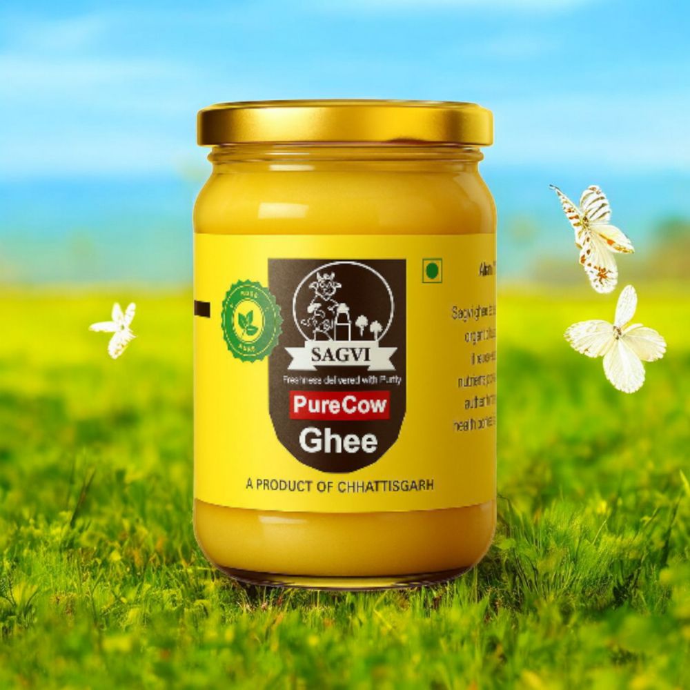 Sagvi Bilona Ghee – 100% Nutrition, Pure Cow Milk - 1 Liter