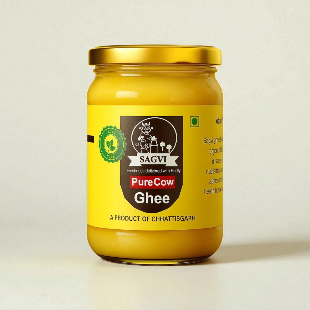 Sagvi 100% Pure Bilona Cow Ghee - 500 ML