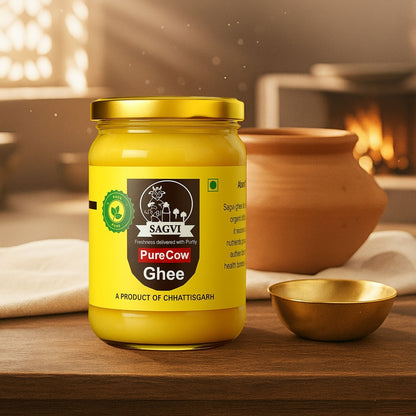 Sagvi Bilona Ghee – 100% Nutrition, Pure Cow Milk - 5 Litre