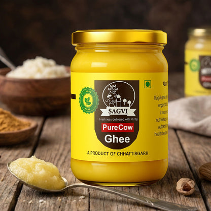 Sagvi Bilona Ghee – 100% Nutrition, Pure Cow Milk - 5 Litre