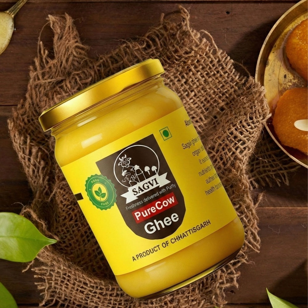 Sagvi Bilona Ghee – 100% Nutrition, Pure Cow Milk - 5 Litre