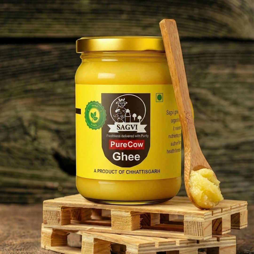 Sagvi Bilona Ghee – 100% Nutrition, Pure Cow Milk - 1 Liter