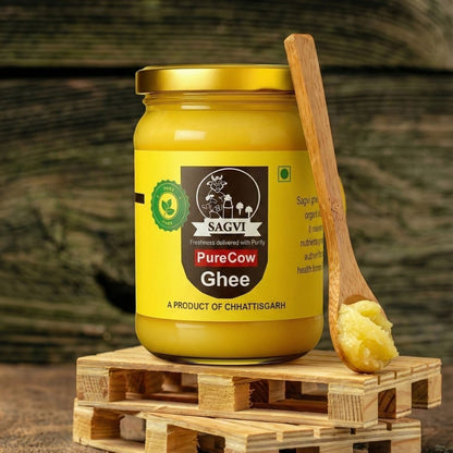 Sagvi Bilona Ghee – 100% Nutrition, Pure Cow Milk - 1 Liter