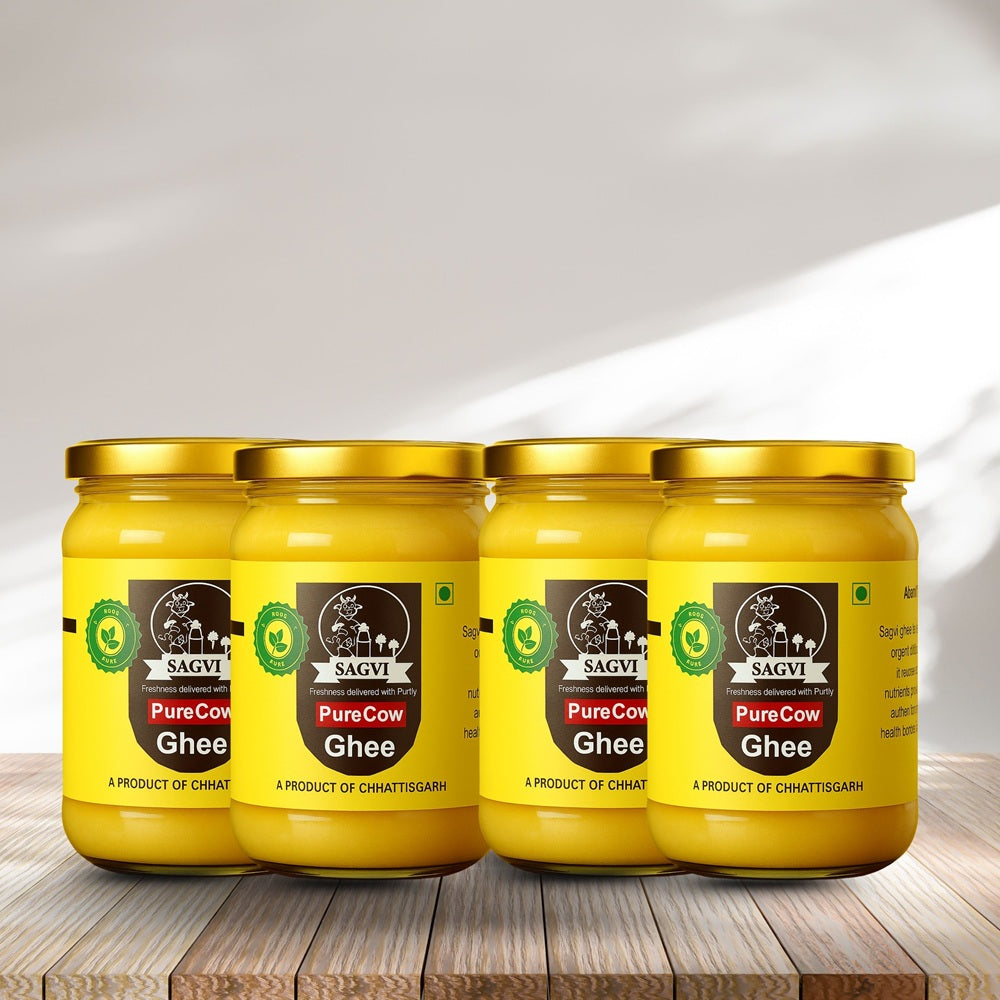 Sagvi Bilona Ghee – 100% Nutrition, Pure Cow Milk - 5 Litre