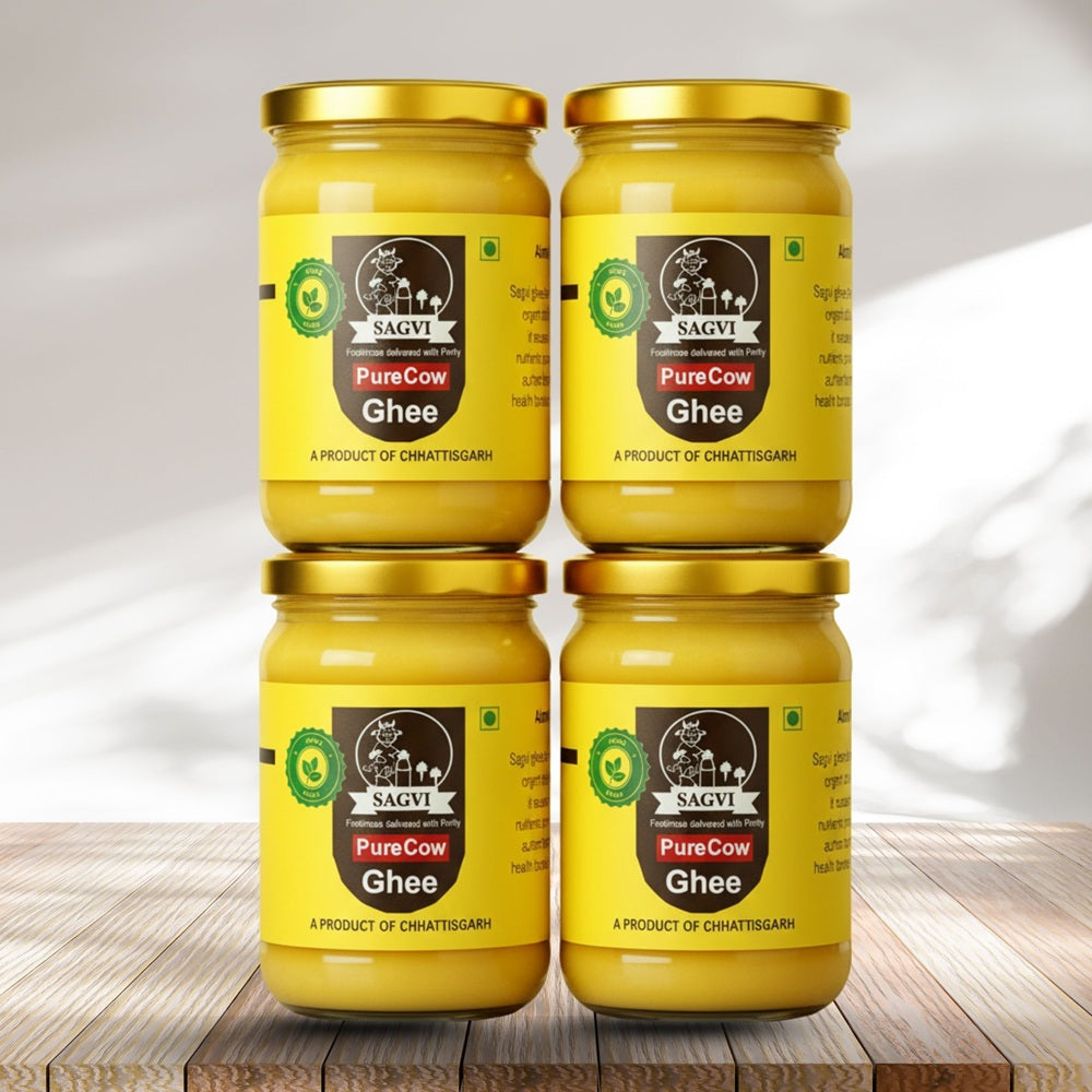 Sagvi Pure Cow Ghee – Made by Vedic Bilona Method - 2 Litre