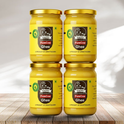 Sagvi Pure Cow Ghee – Made by Vedic Bilona Method - 2 Litre